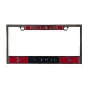 USC Trojans Chrome SC Interlock Volleyball License Plate Frame